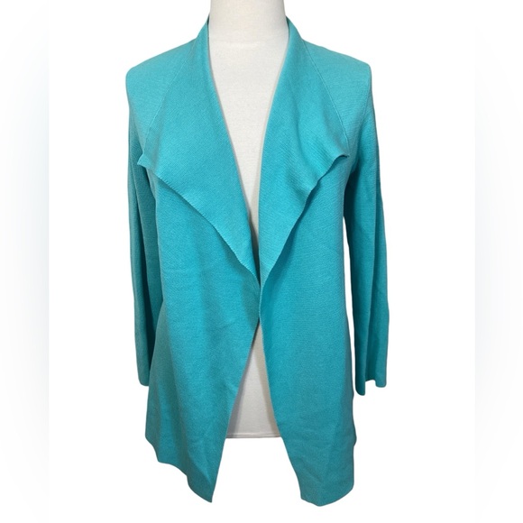 Mint Open front organic cotton silk cardigan - Picture 1 of 5
